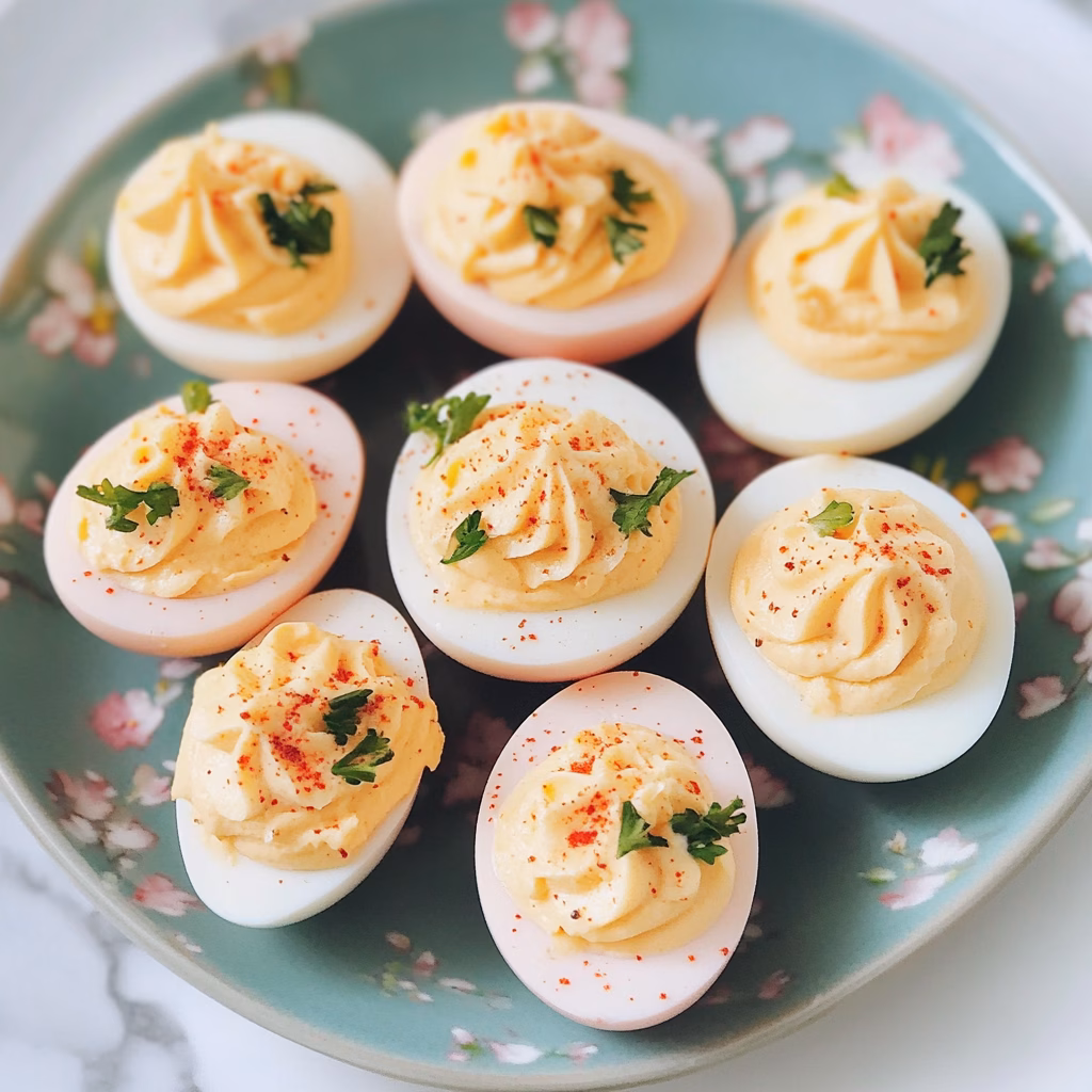 Spring has arrived, and what better way to celebrate than with fresh and delightful Deviled Eggs? This recipe blends creamy yolks with zesty mustard and a sprinkle of paprika for a tasty treat. Perfect for your next brunch gathering, these easy-to-make bites will be a hit at the table. Don’t forget to save this recipe for your upcoming spring festivities!