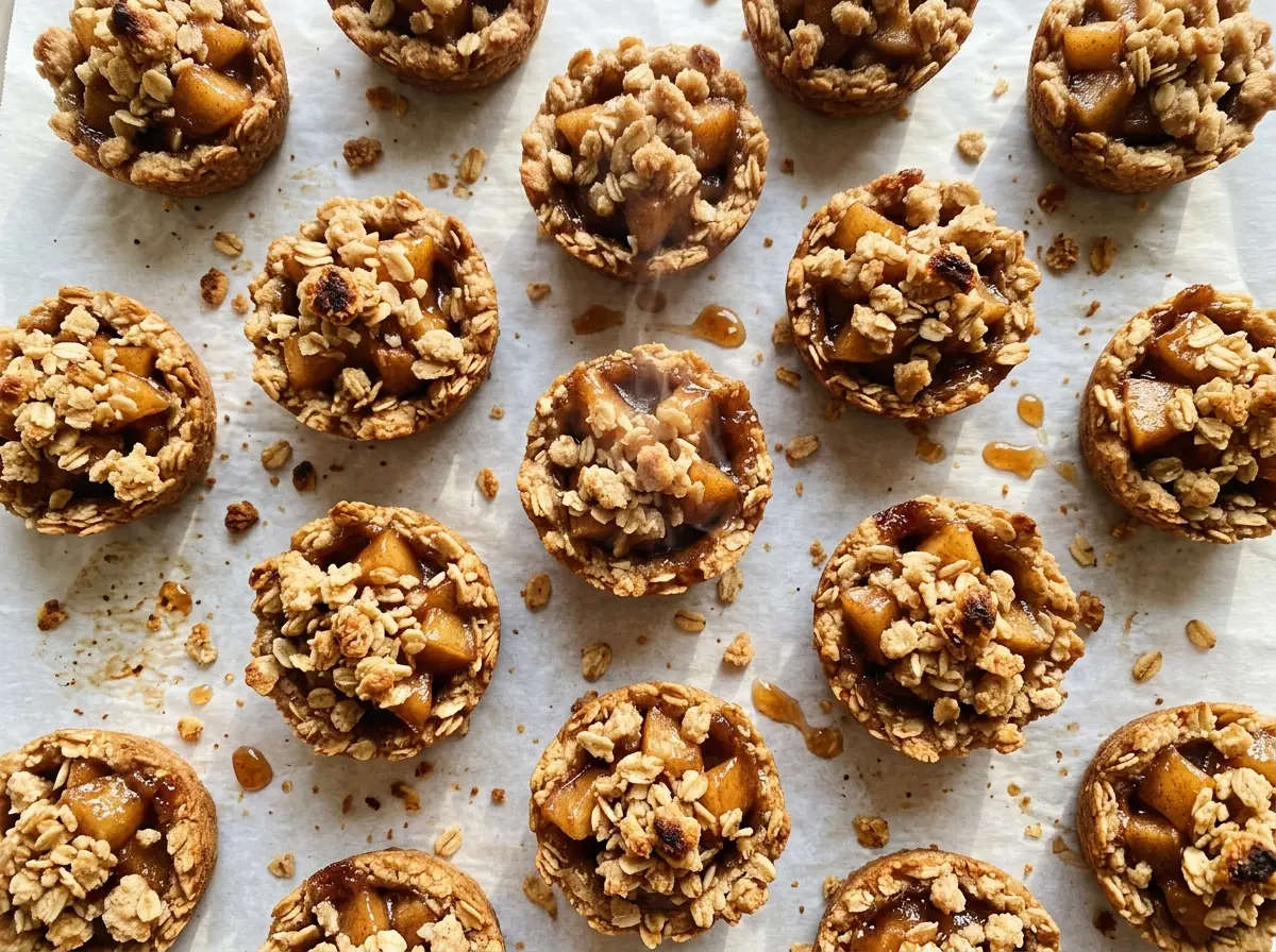 Apple Crisp Bites golden oat topping