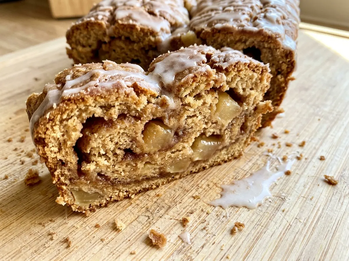 Apple Fritter Bread golden apple loaf
