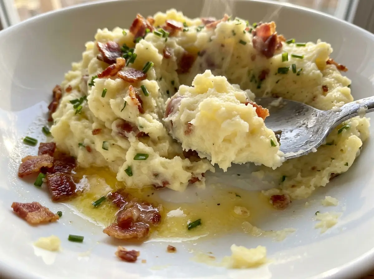 Bacon and Herb Mashed Potatoes creamy, herby