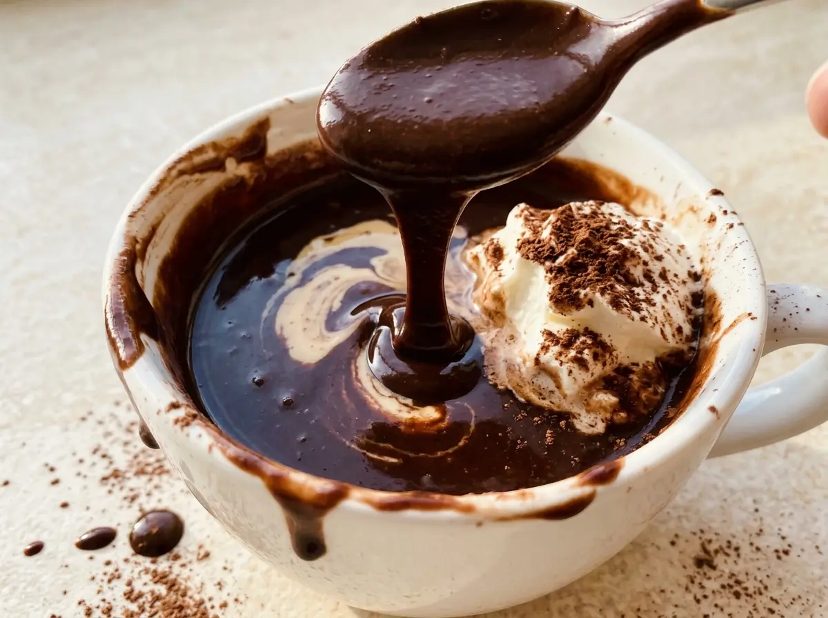 Baileys Thick Italian Hot Chocolate, glossy and velvety