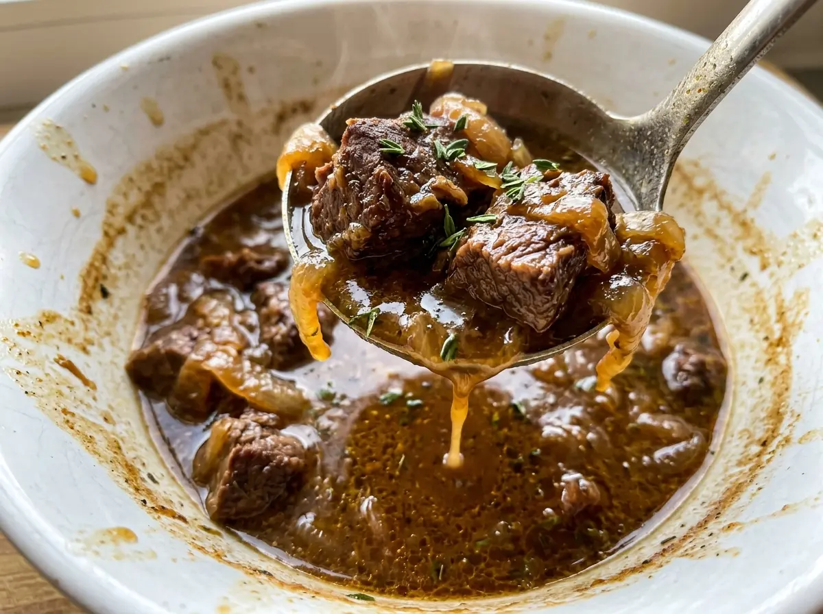Beef Carbonnade Stew, tender and hearty