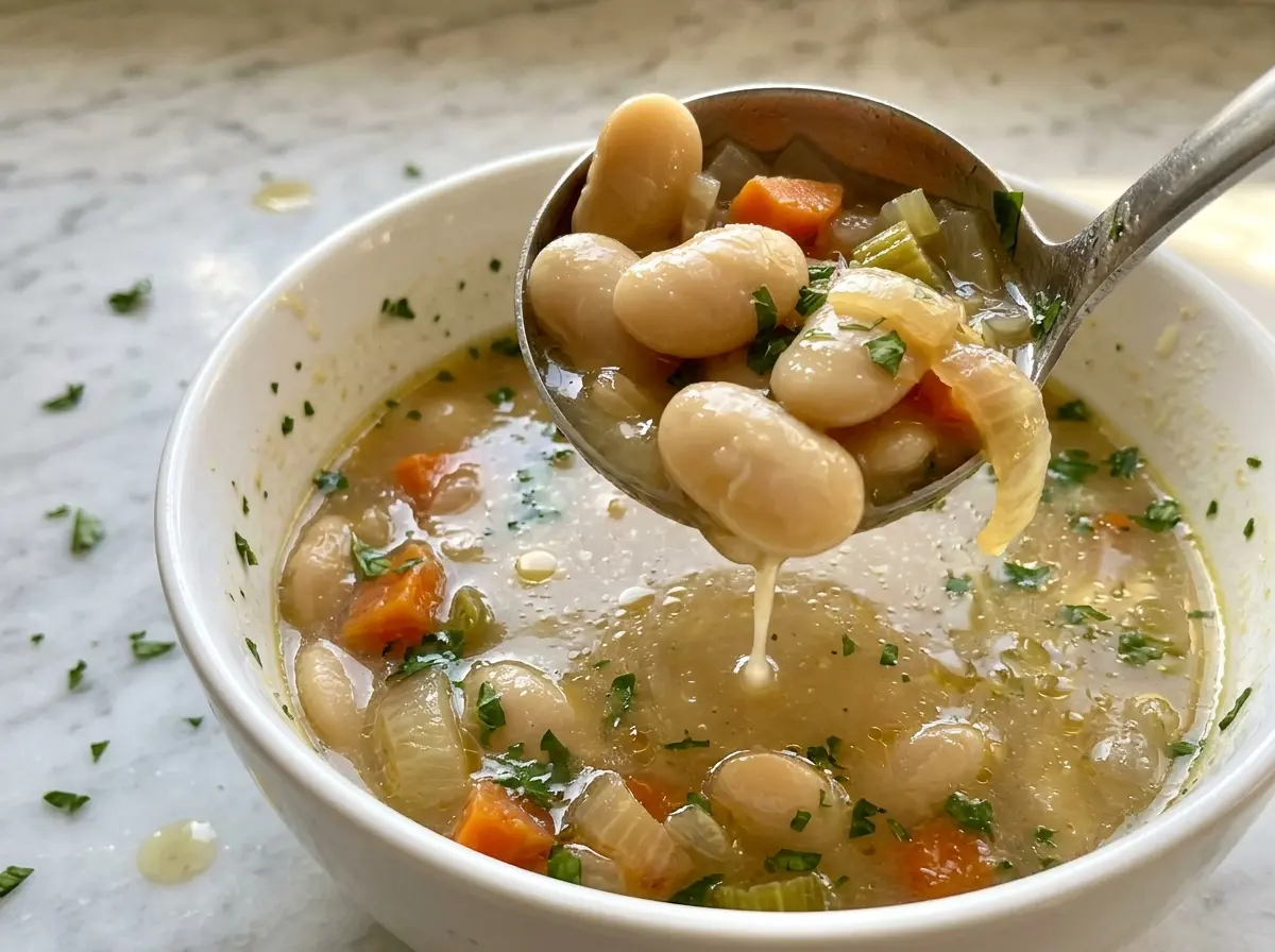 Butter bean soup creamy, rustic, hearty