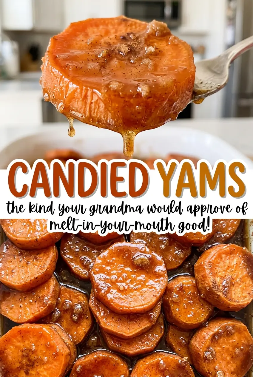 Candied Yams tender spiced rounds