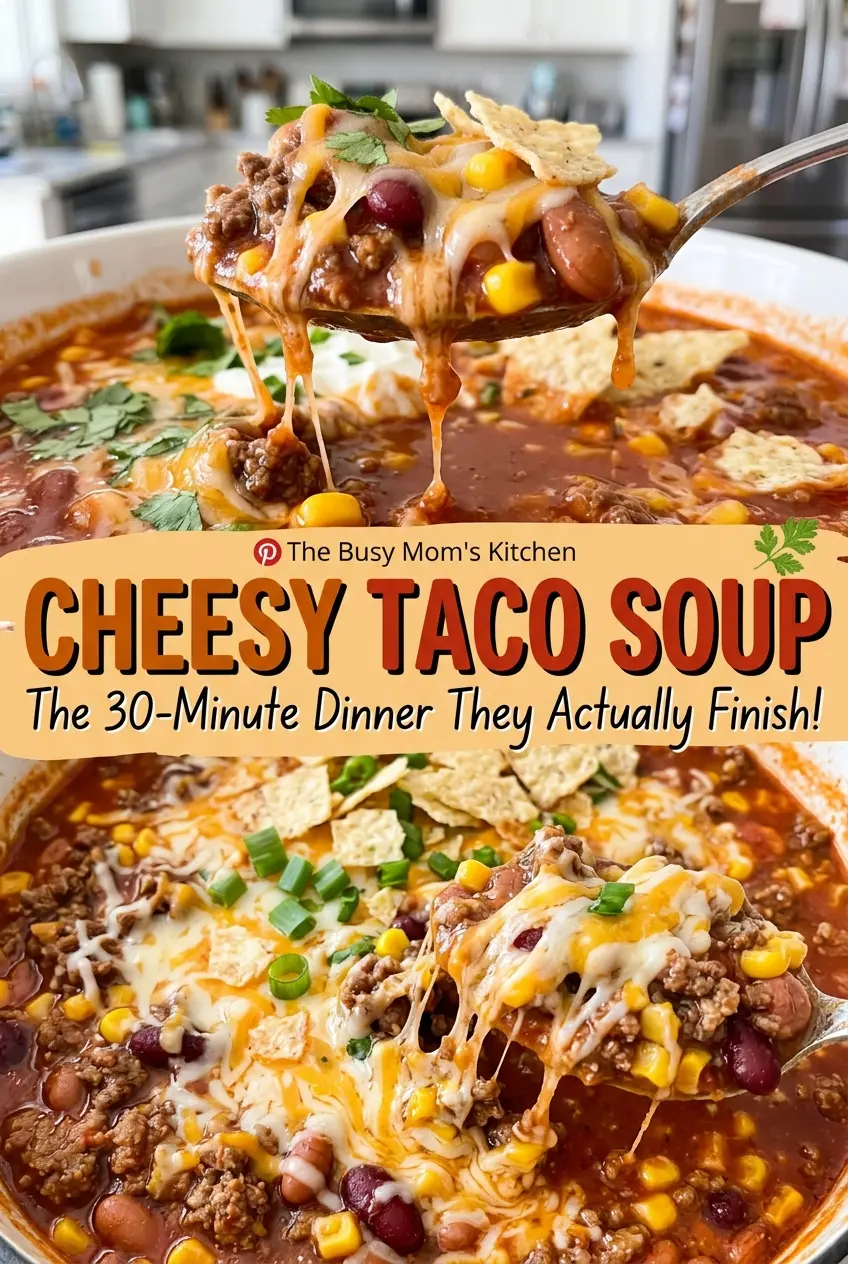 Cheesy Taco Soup hearty cheesy