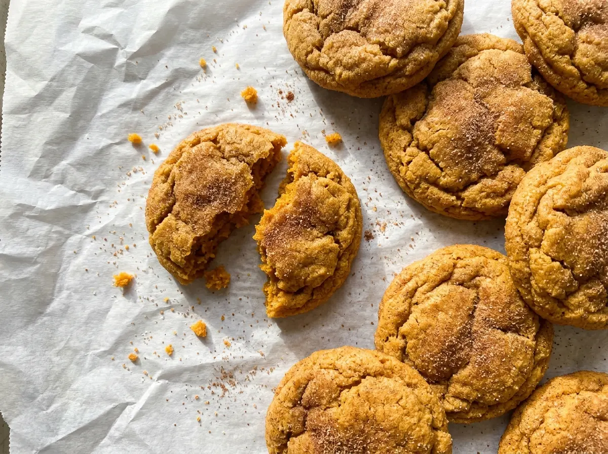 Chewy Pumpkin Cookies tender spiced centers