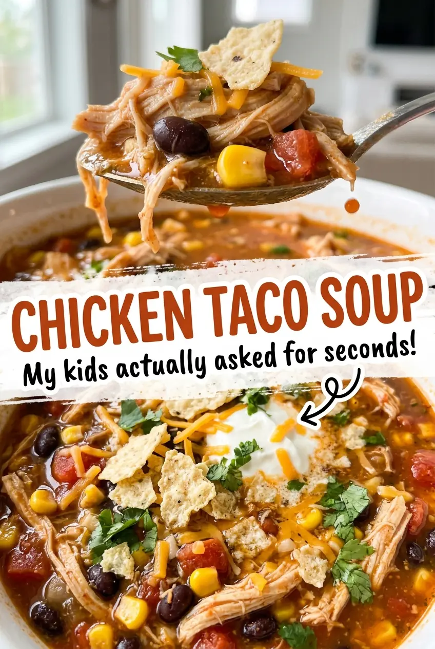 Chicken Taco Soup colorful hearty