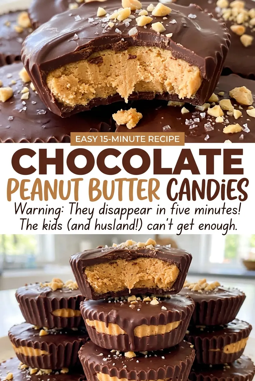 Chocolate Peanut Butter Candies smooth peanut butter centers