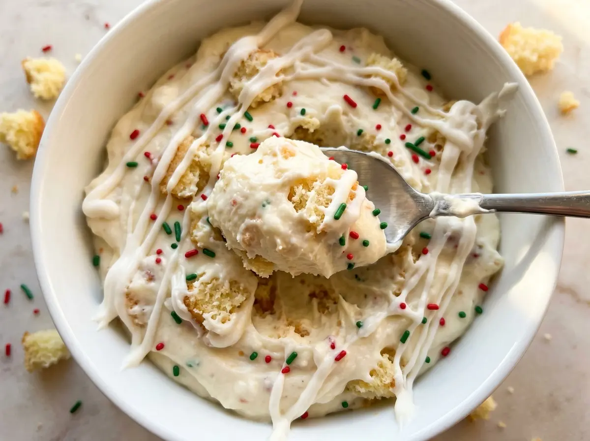 Christmas Tree Cake Dip creamy festive dessert