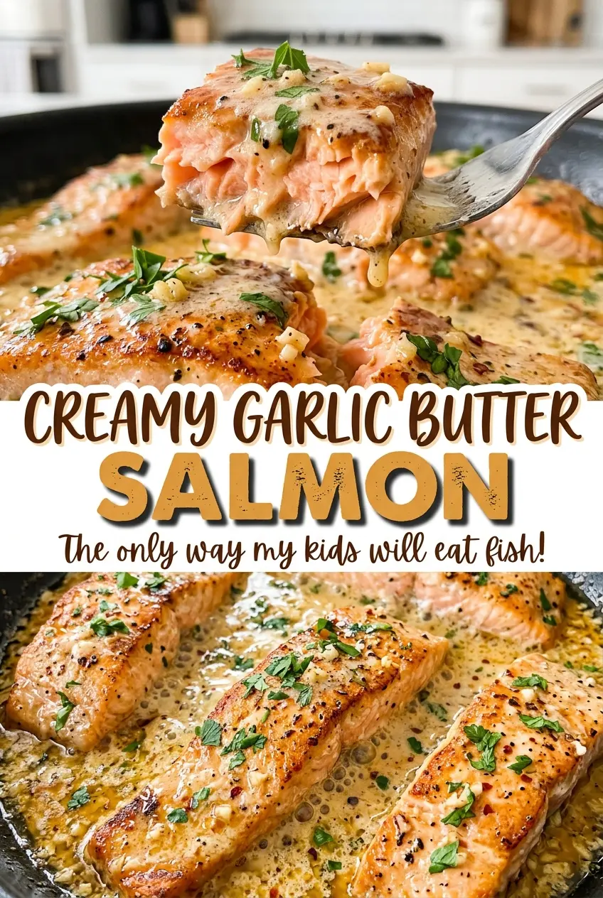 Creamy Garlic Butter Salmon creamy skillet sauce