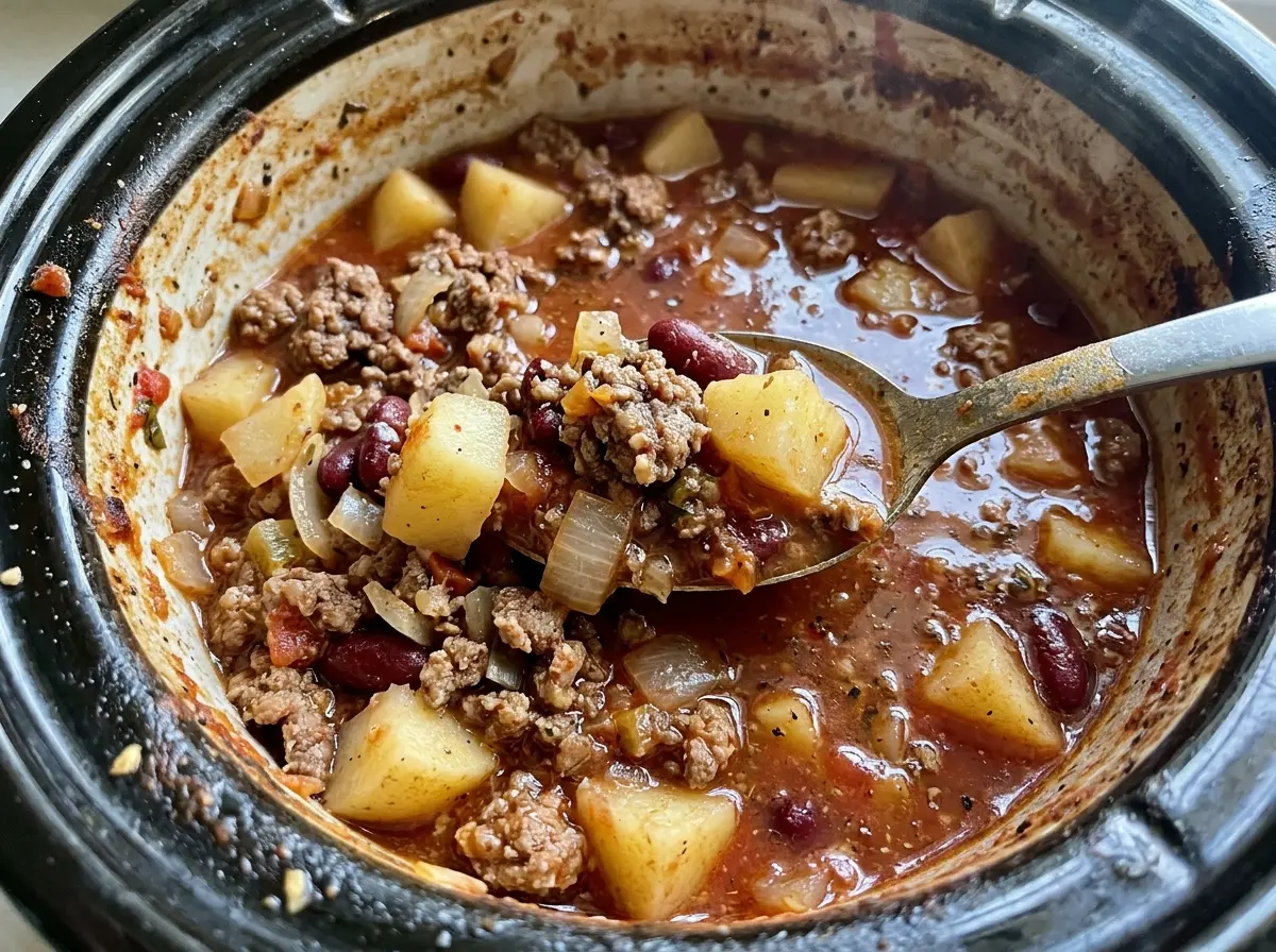 Crock Pot Shipwreck Stew hearty beef
