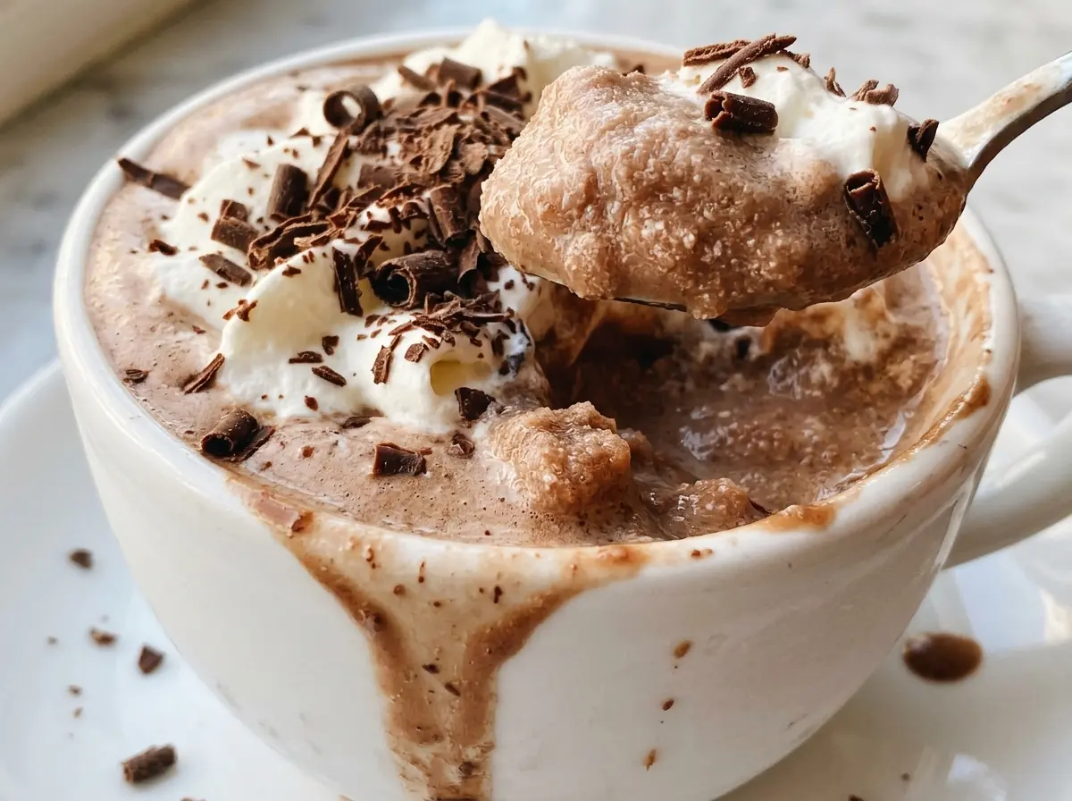 Frozen Hot Chocolate creamy slushy texture