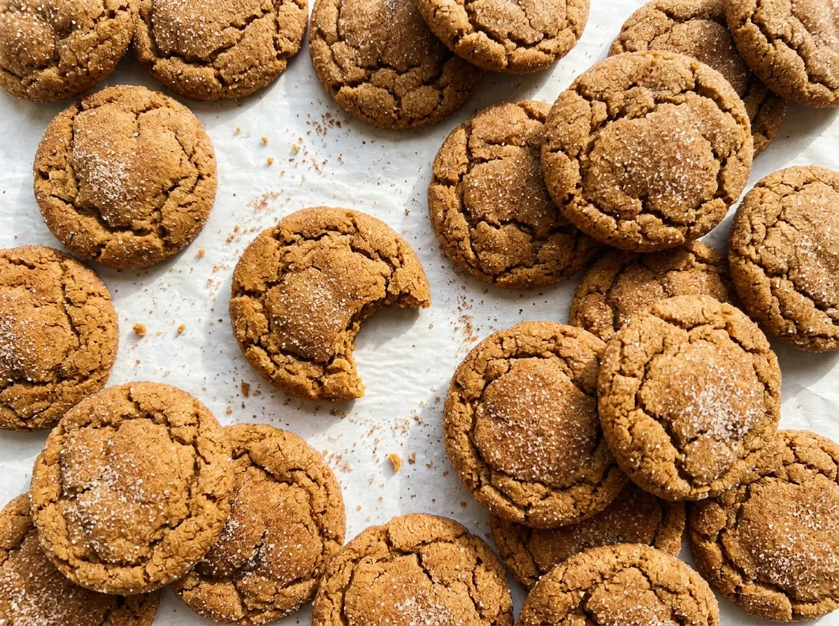 Gingerdoodle Cookies soft spiced centers