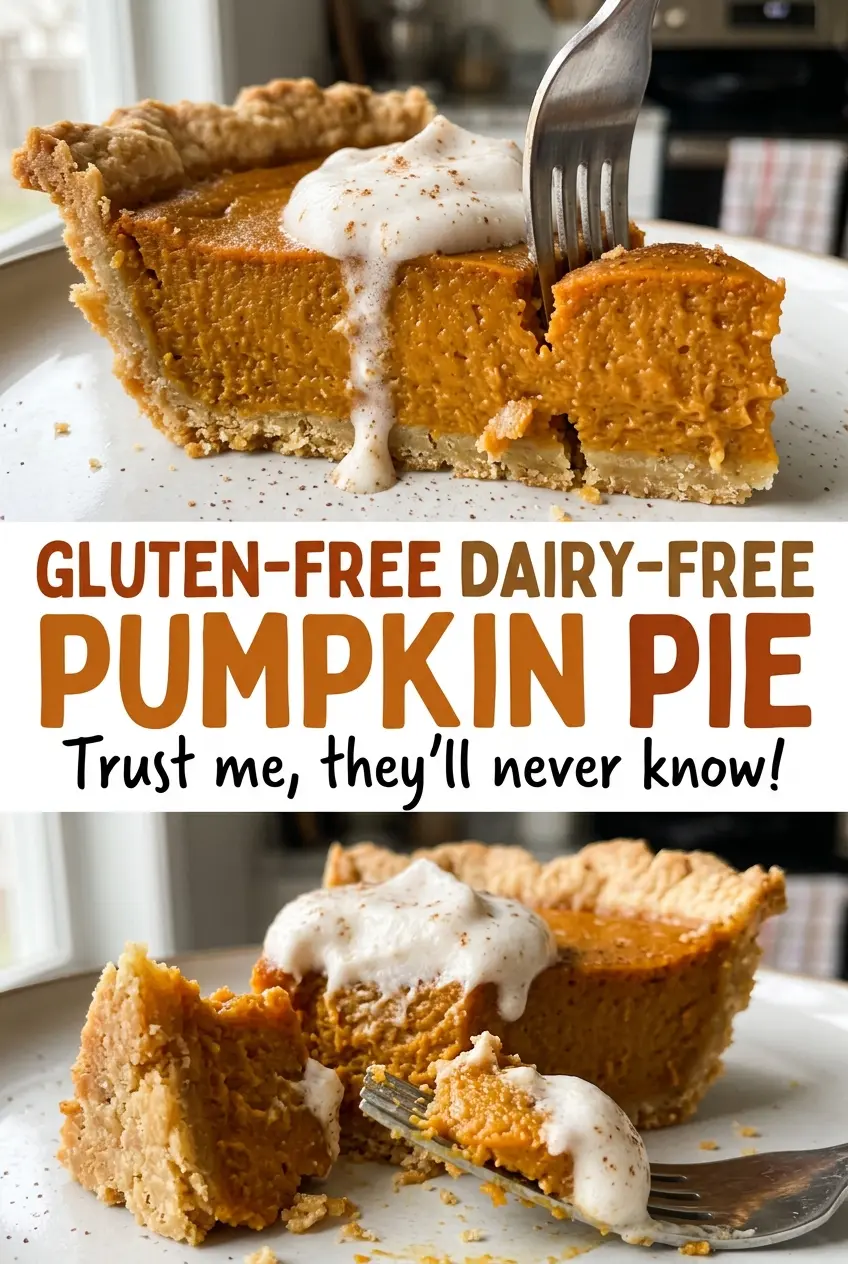 Gluten Free Dairy Free Pumpkin Pie cinnamon filling
