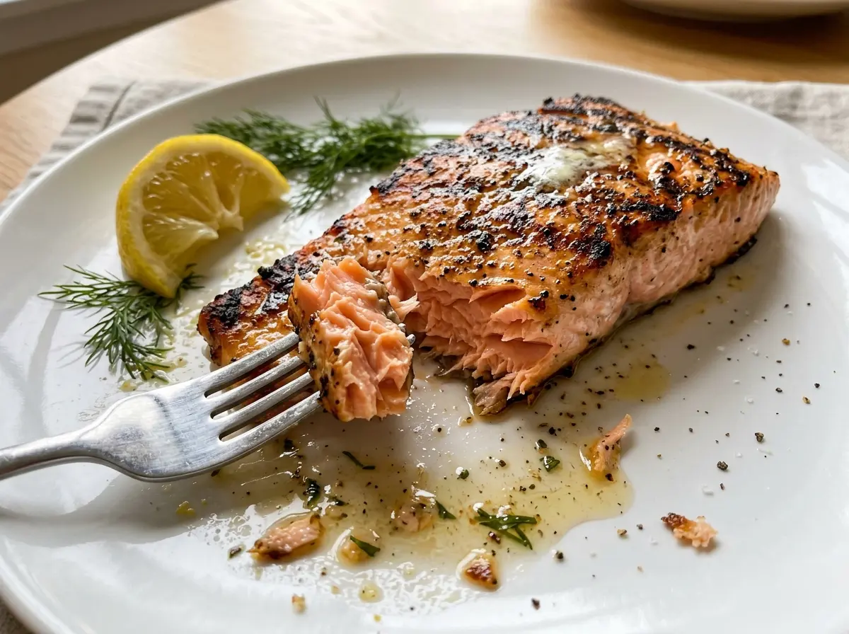Grilled Salmon with flaky tender flesh