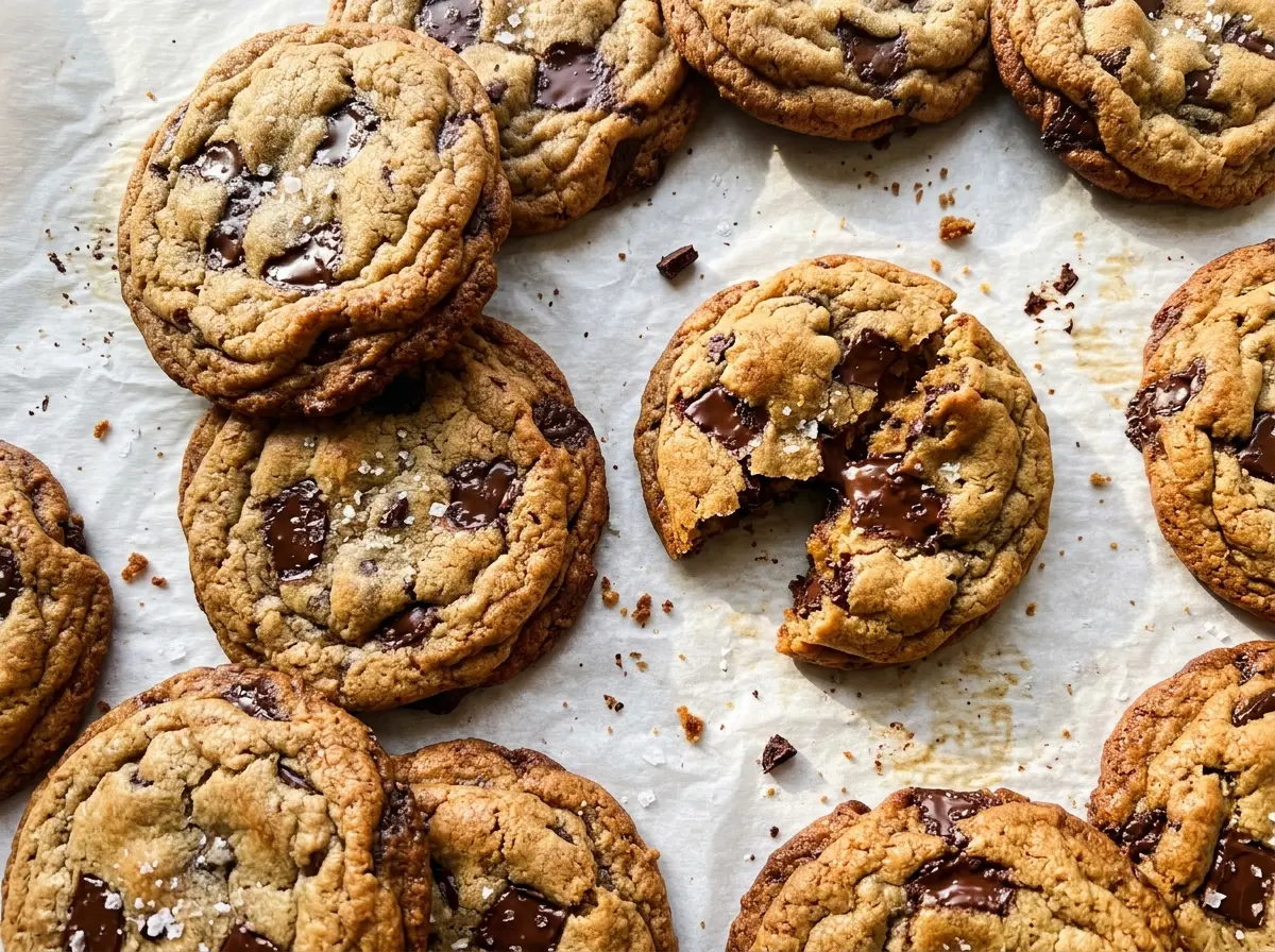 NY Times Chocolate Chip Cookies golden chunky