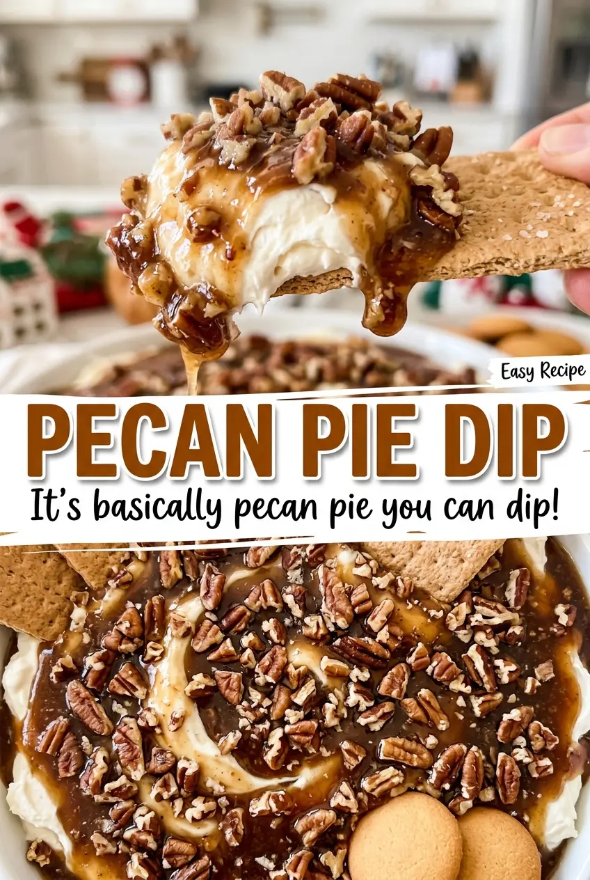 Pecan Pie Dip fluffy cream cheese