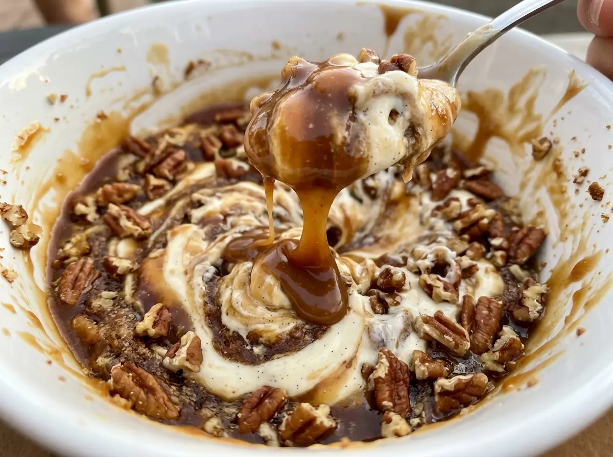 Pecan Pie Dip creamy caramel pecan