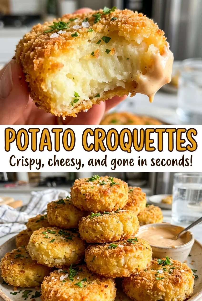 Potato croquettes soft inside