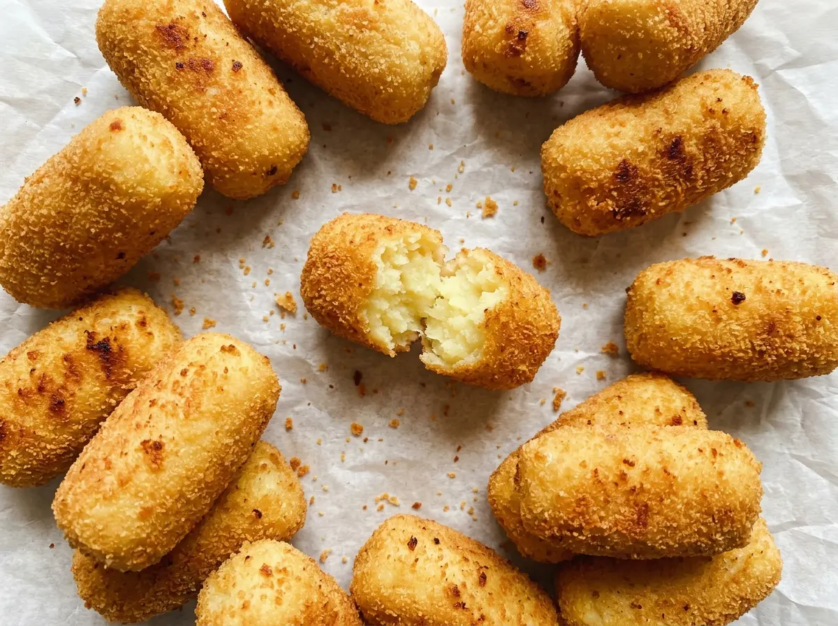 Potato croquettes golden and crisp
