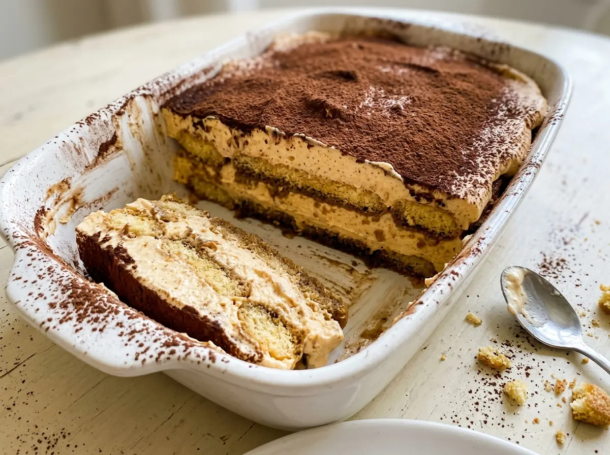 Pumpkin Tiramisu coffee-soaked pumpkin layers