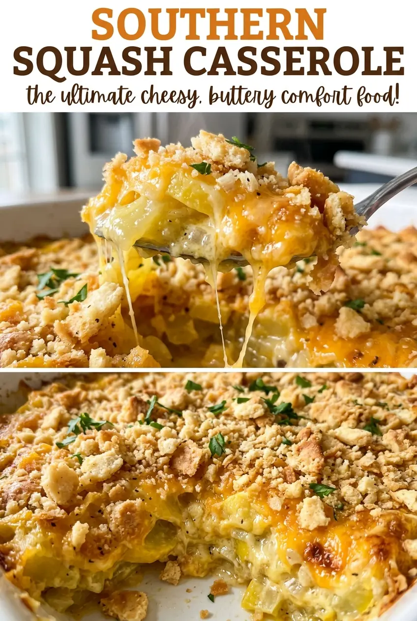 Southern squash casserole creamy squash filling