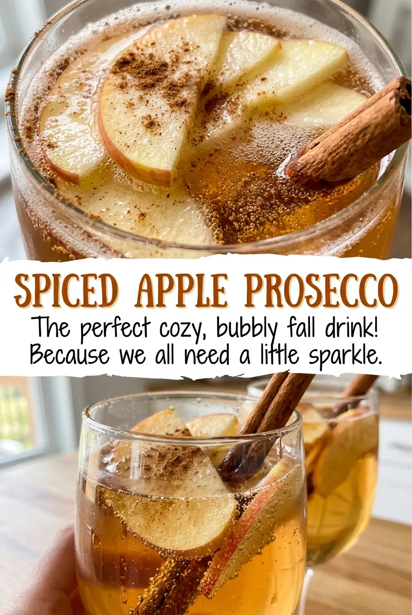 Spiced Apple Prosecco cinnamon apple fizz